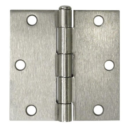 Patioplus 3.5 x 3.5 in. Square Hinge, Satin Nickel, Steel, 2PK PA2667216